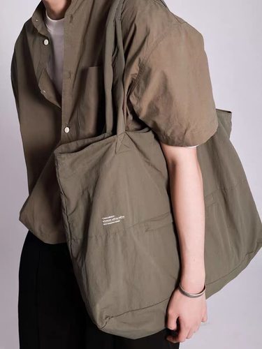 AWT25春秋原创简约单肩托特包 防泼水轻便手提大容量收纳通勤包包