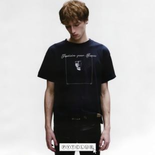 SS26 YOUNGYTKING ERDVestiairePourDames水洗印花短袖男女