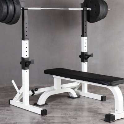 深蹲架可调节杠铃架举重床 卧推架家用健身器材套举重架哑铃凳