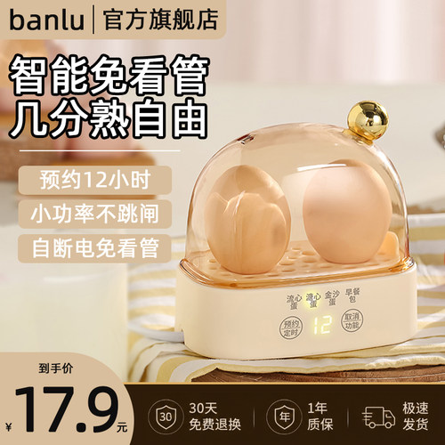 煮蛋器多功能小型蒸蛋机早餐神器宿舍家用溏心蛋温泉蛋迷你一人食 - 封面