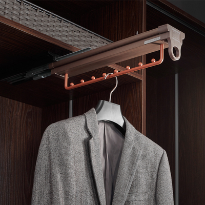 苏柏瑞(云端)8珠挂衣器100401挂衣杆柜内挂衣架顶装推拉衣橱收纳