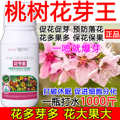 桃树促花催芽桃树花芽促长素催花保果叶面肥保花保果催花强制座果