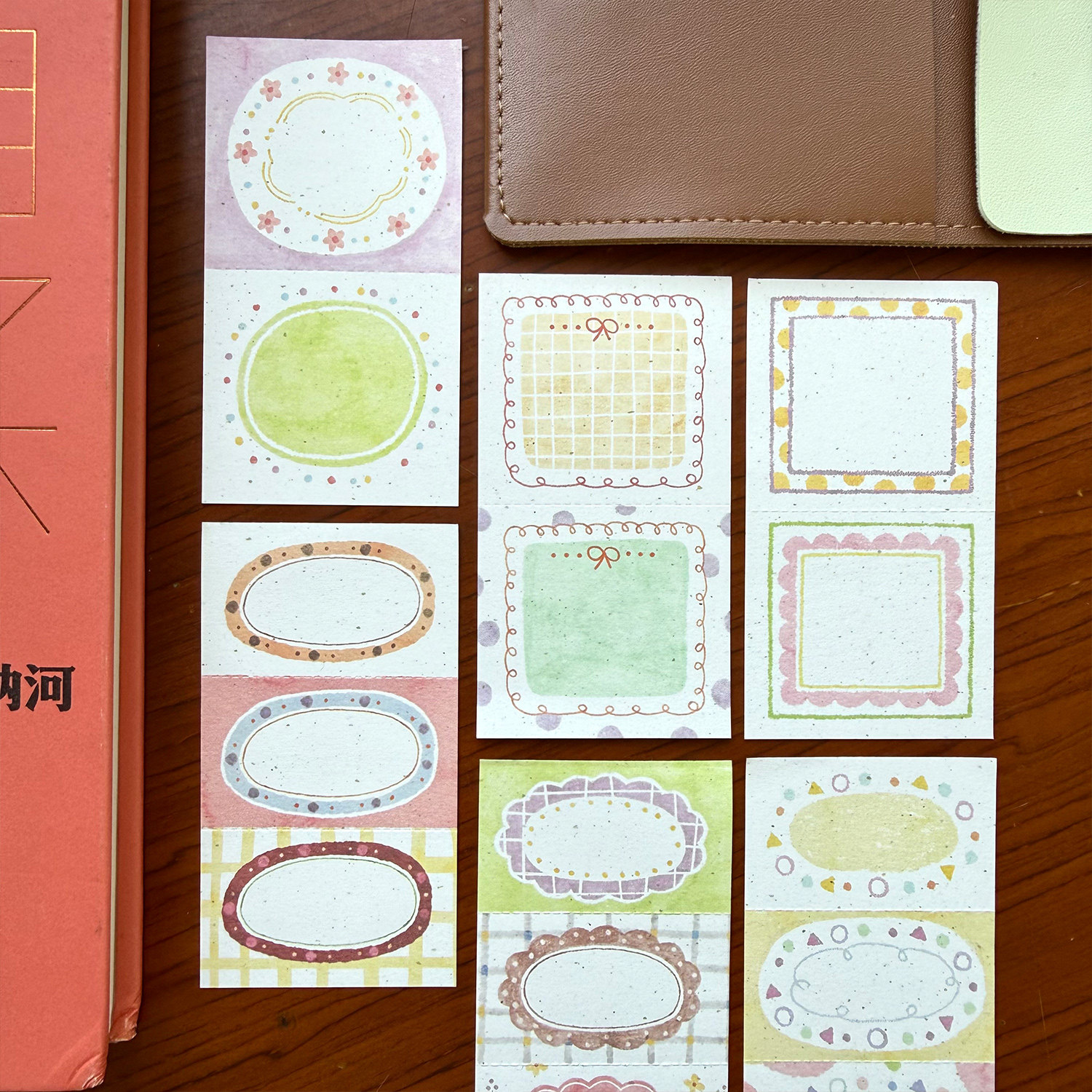 【便签】麻辣糯米周框内小记蚂蚁线对话框手帐内页进口特种纸