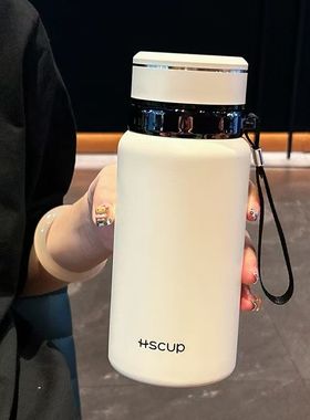 保温杯大容量学生上学专用高颜值办公室便携茶水分离男士水壶简约