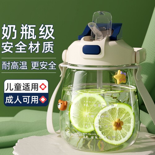 大容量双饮耐高温运动吸管杯