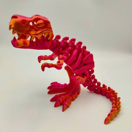 3D打印恐龙儿童玩具男孩侏罗纪霸王龙仿真动物骨骼模型咬手指