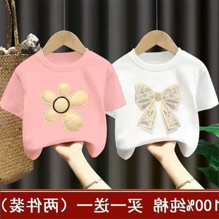 夏装 儿.童短袖 2025新款 t恤棉 女.童宝宝上衣T恤卡通可爱体恤 夏季