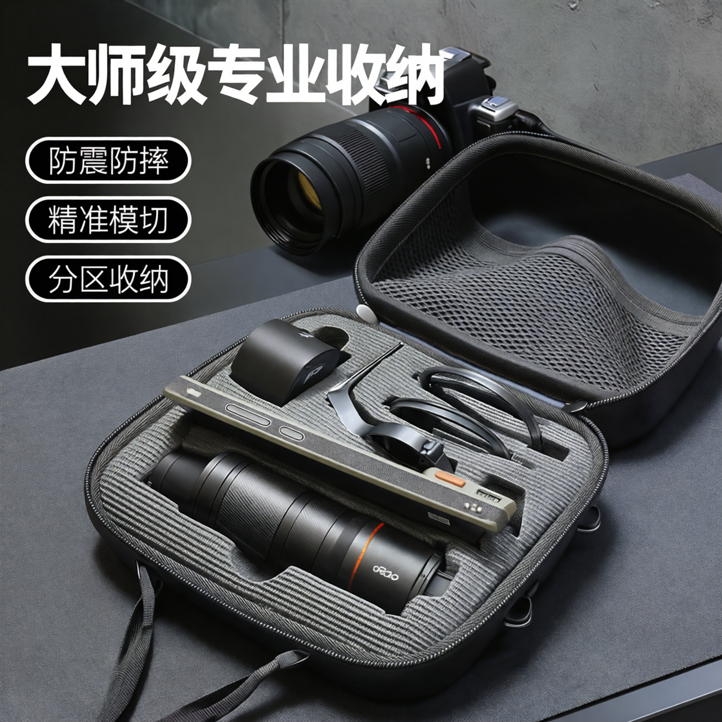 适用于OPPO Find X9 Ultra 哈苏大地探索家大师套装收纳包 摄影手柄增距镜肩带滤镜配件便携防摔收纳盒影像