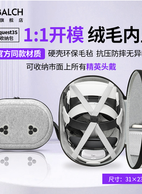 适用Meta quest3s收纳包精英头戴便携收纳盒bobovr头戴镜片定制摆架VR支架quest3收纳包Oculus/ quest3s配件
