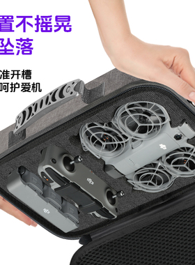 【送镜头膜】适用大疆DJI NEO2收纳包硬壳neo2标准体感畅飞套装户外便携盒斜挎掌上无人机配件背包防摔防水