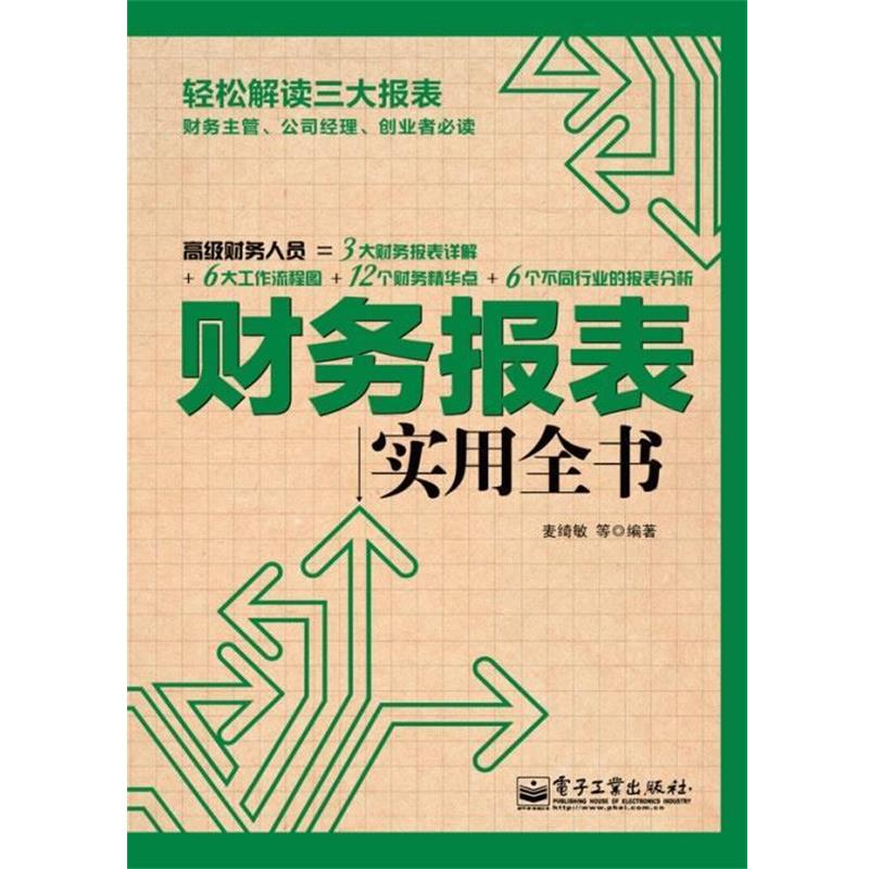 正版包邮财务报表实用全书麦绮敏　等编著电子工业出版社9787121172380