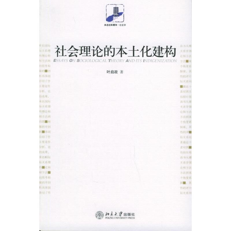 正版包邮社会理论的本土化建构叶启政 著北京大学出版社9787301102879