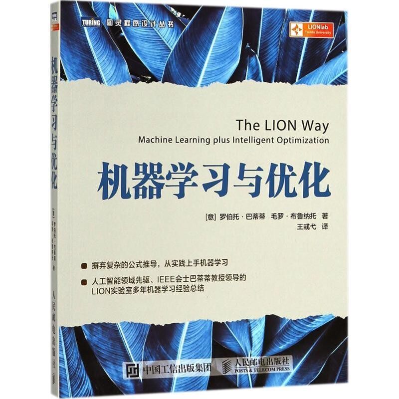 正版包邮机器学习与优化(意)罗伯托·巴蒂蒂(Roberto Battiti),(意)毛罗·布鲁纳托(Mauro Brunato) 著,王彧弋 译人民邮电出版社