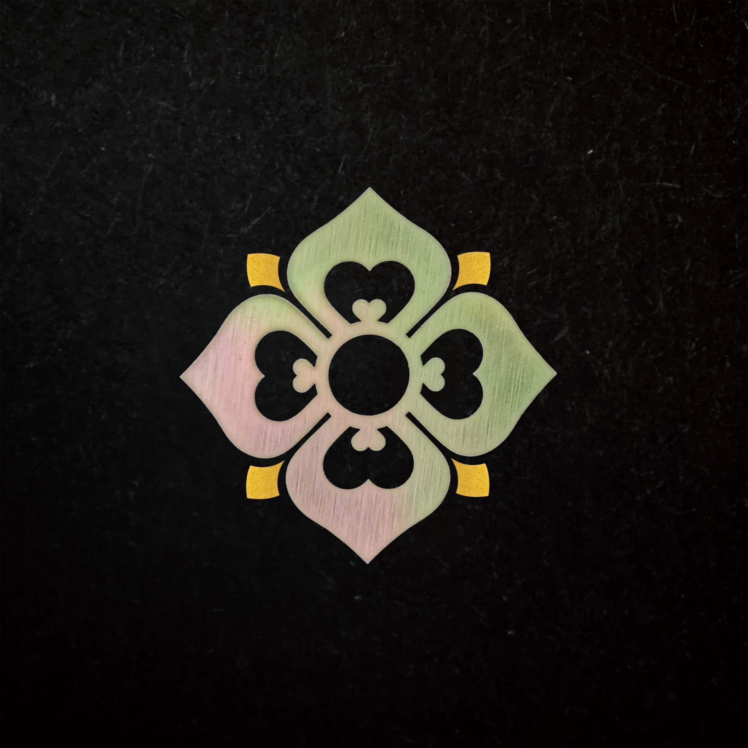 螺钿 团花方（黄铜） 琵琶纹 音符螺钿 夜光贝 青贝 大漆 漆器