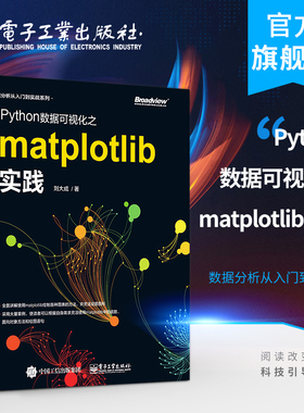 官方正版 Python数据可视化之matplotlib实践 数据分析从入门到实战系列 Python编程语言入门 python基础教程python程序设计教材