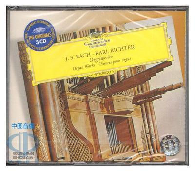 原装进口 卡尔 李希特专辑 巴赫管风琴作品集 古典 欧版3CD唱片