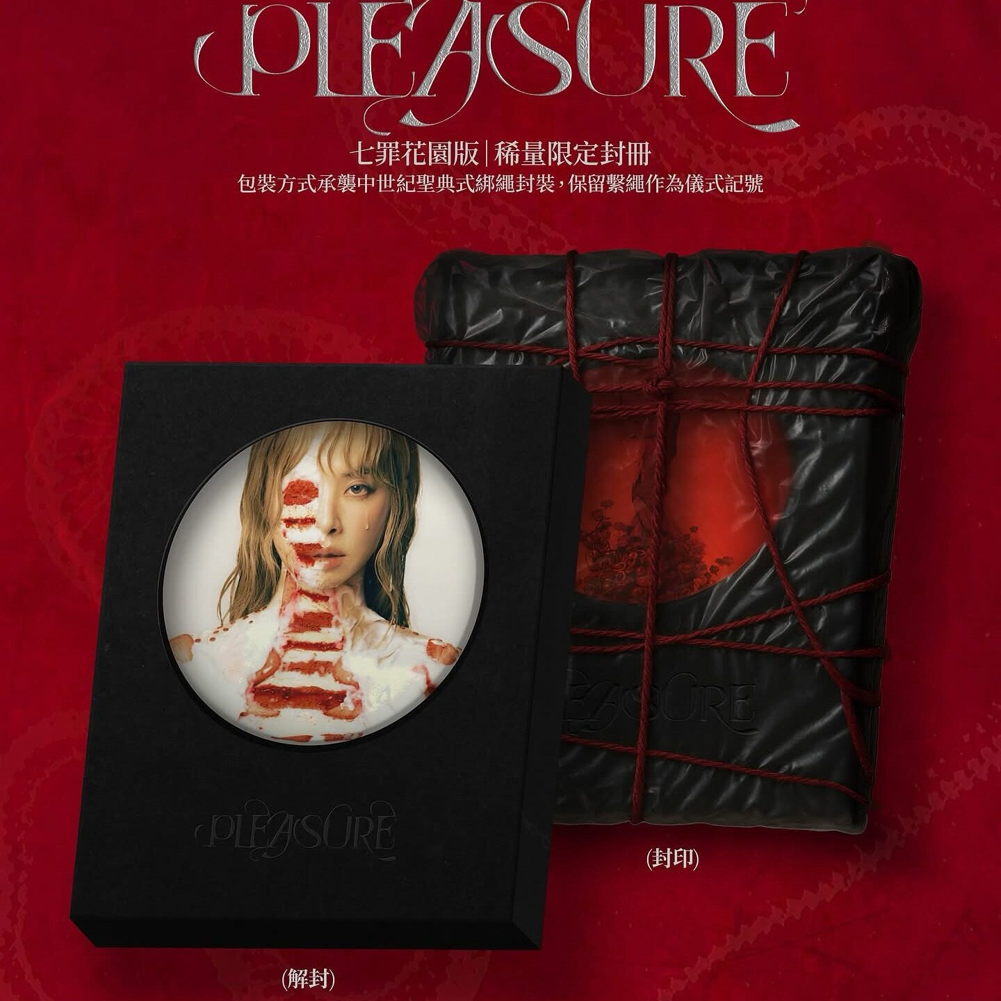 台版 蔡依林专辑 怪美 Pleasure愉悦 城堡 CD周边彩胶LP黑胶唱片 - 实物图
