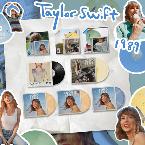 欧版Taylor Swift泰勒斯威夫特 1989霉霉黑胶唱片LP芭酒CD碟+海报