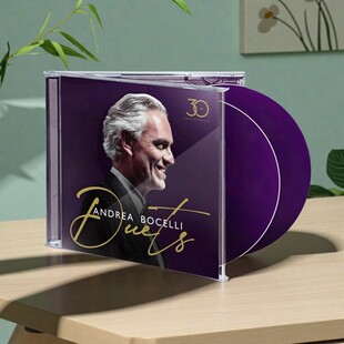 德版进口Andrea Bocelli安德烈波切利专辑 对唱经典30周年精选2CD