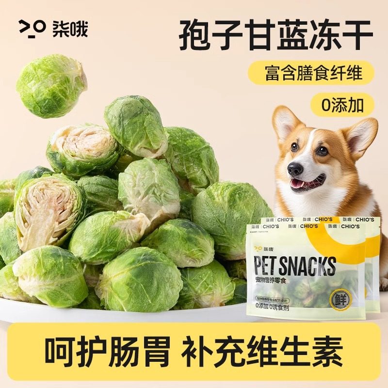 宠物食品 狗狗零食果蔬冻干孢子甘蓝果蔬冻干水果蔬菜脆40g拌狗粮,宠物/宠物食品及用品,狗零食湿粮包/餐盒,淘宝优惠券,粉丝福利购,淘宝优惠卷