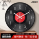 静音钟 时尚 高宅艺术唱片装 饰挂钟客厅简约背景墙时钟2026年新款