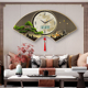 高宅客厅新款 万年历装 饰画钟挂钟家用现代餐厅大气挂画迎客松时钟