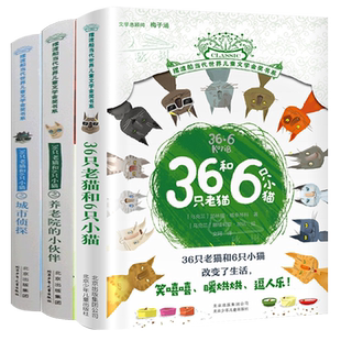 36只老猫和6只小猫 全套3册 之城市侦探 养老院的小伙伴 摆渡船当代世界儿童文学金奖书系 北京少年儿童出版社旗舰店