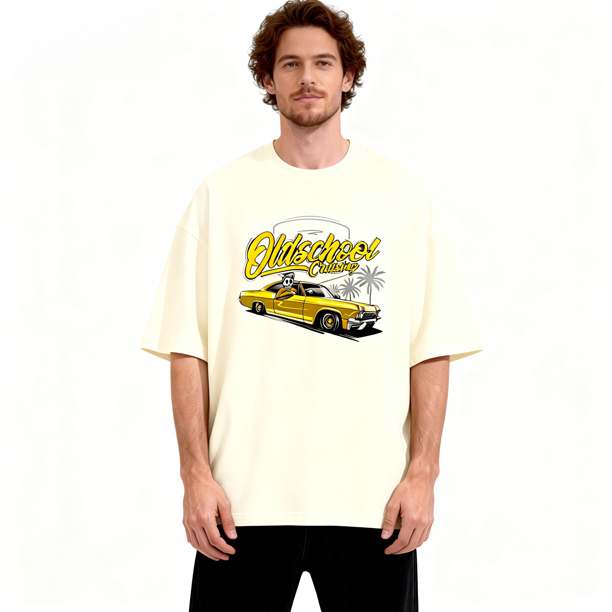 纯棉短袖T恤男女款2026新款夏季美式重磅青少年宽松潮牌男生半袖