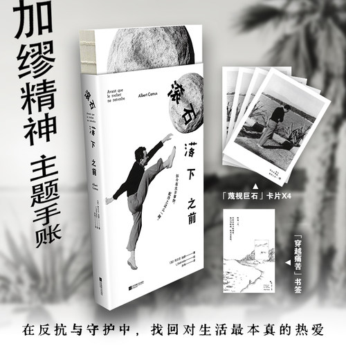 正版滚石落下之前 阿尔贝加缪 赠卡片书签 如今有太多事物 配得上这么一脚 踢飞那些消耗你的 留下你真正珍视的 世界经典文学书籍