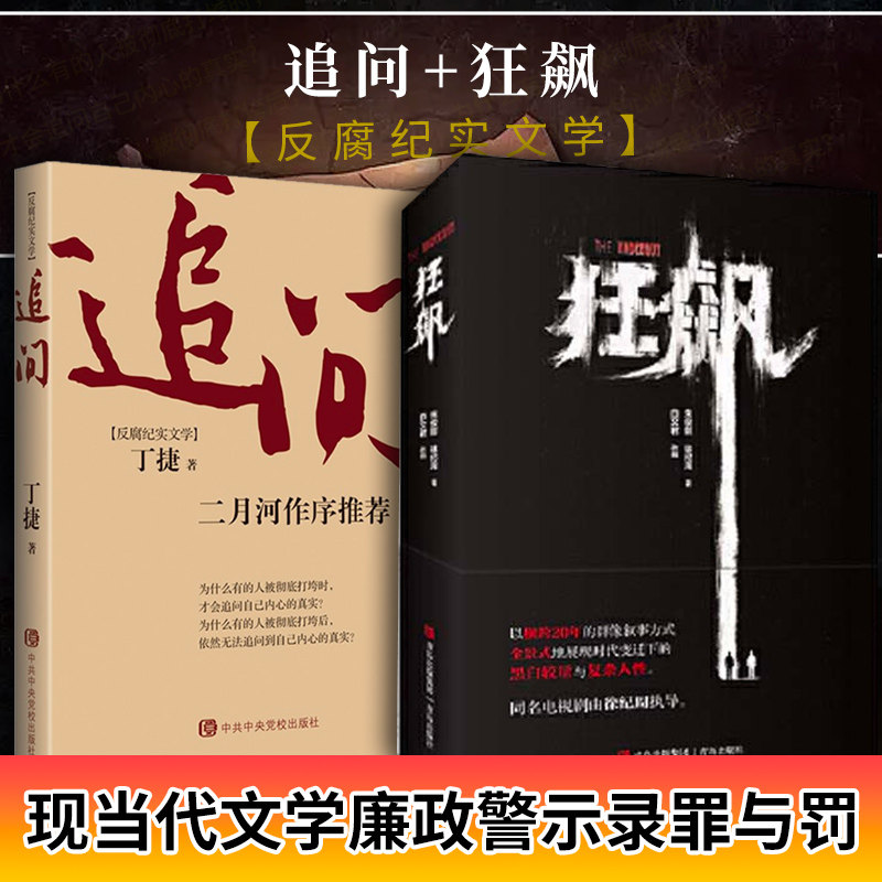 追问+狂飙 丁捷著 二月河新书反腐纪实文学小说 亢奋依偎作者与周梅森著人民的名义初心反腐热点畅销书籍中央党校出版社书怎么样,好用不?