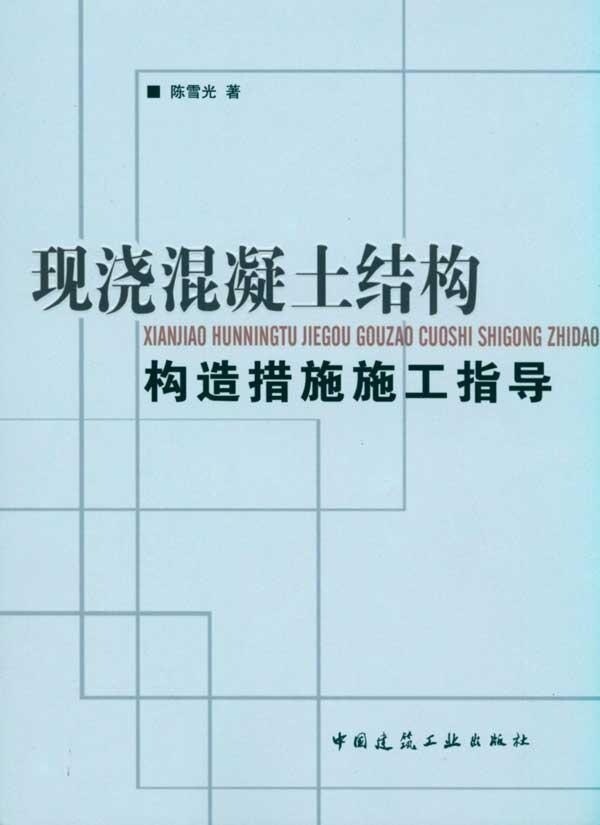现浇混凝土结构构造措施施工指导 陈雪光 著 中国建筑工业出版社