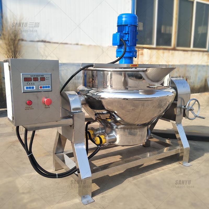 JC-300电加热黄桃罐头熬煮锅质保一年山楂熬煮锅