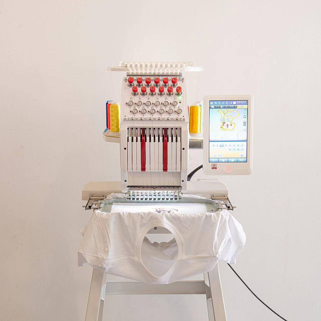 叶氏2025款迷你家用绣花机成衣帽子平绣logo绣个人家用电脑刺绣机