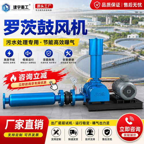 建宇重工罗茨风机低噪污水处理