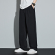 垂感松紧腰针织加绒西裤 直筒裤 男款 Kuvine秋冬季 高级感黑色休闲裤