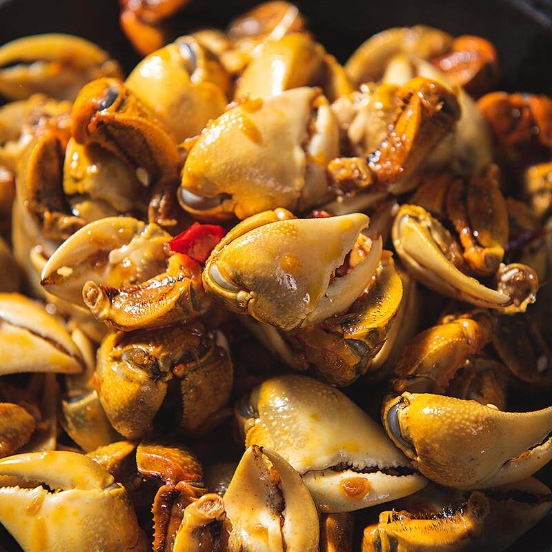 新品江阴蟹脚特产大号螃蜞螯人工养殖螃蜞角蟹钳香辣蟹休闲小吃零