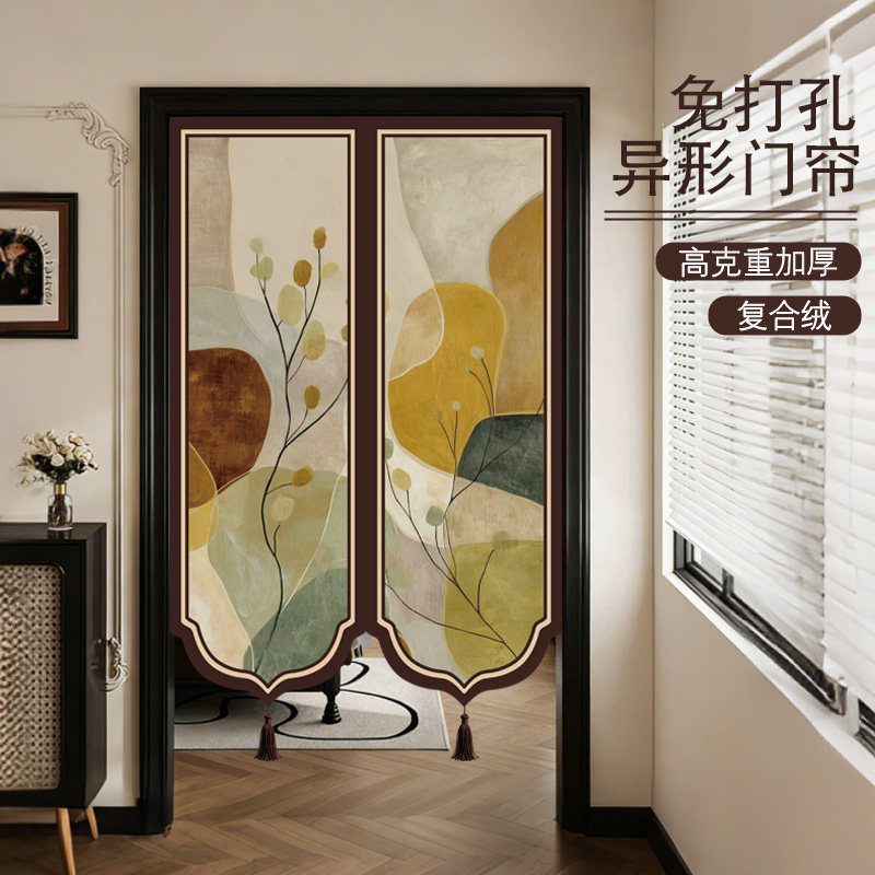 这款中古风棉麻门帘质感太棒了!图片