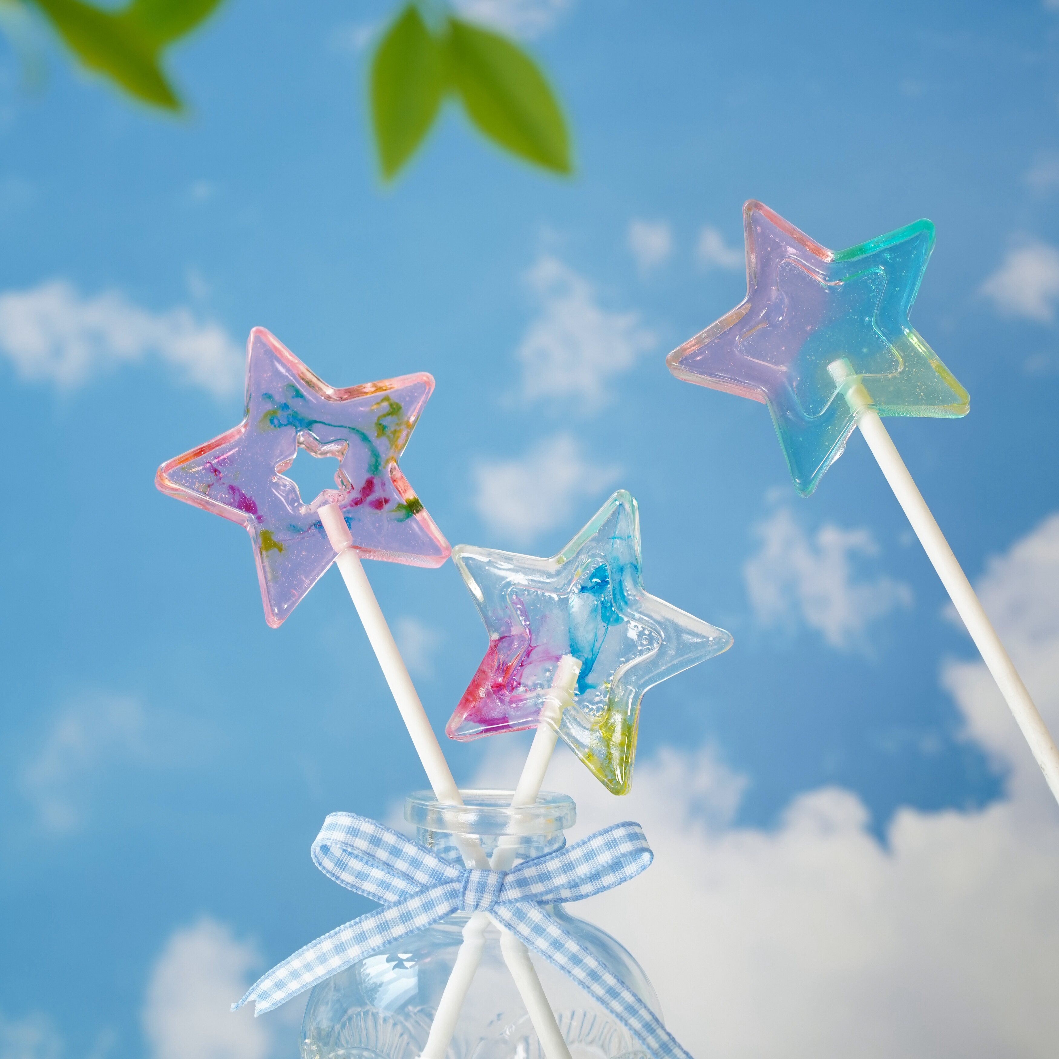 CANDY KEY手工创意星星仙女棒零食棒棒糖圣诞节新年礼物伴手礼