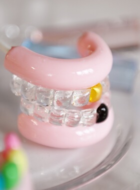 CANDY KEY纯手工搞怪假牙棒棒糖搞怪创意伴手礼糖果