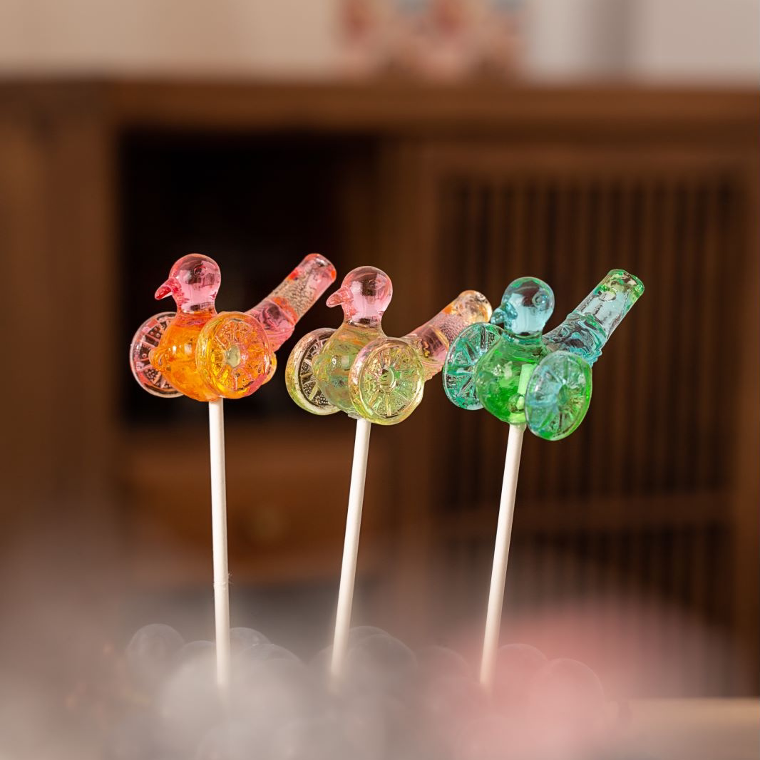 candykey手工文创糖果铜鸠车哨子棒棒糖可吹响0蔗糖不伤牙伴手礼