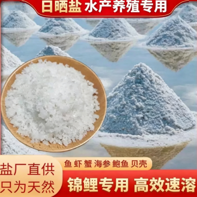 锦鲤鱼塘鱼池养鱼消毒杀菌净水日晒盐海盐水产养殖专用粗盐大颗粒