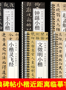 小楷灵飞经字帖四十三行钟绍京赵孟俯道德经钟繇小楷字帖宣示表文徵明小楷千字文琴赋草堂十志醉翁亭记王羲之王献之二王小楷七品