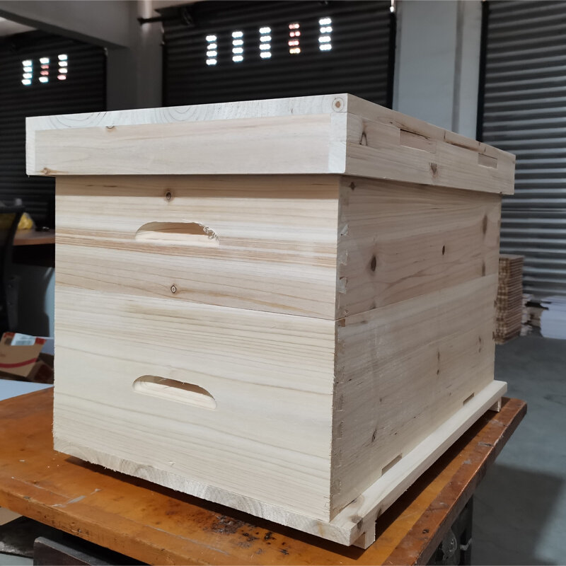 30框强群大60卧式双王gn蜂箱中蜂蜂箱全套配件不含巢框双层养蜂箱