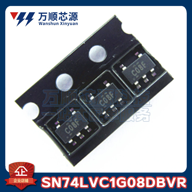 原装SN74LVC1G08DBVR 丝印C08* 74LVC1G08 SOT23-5 逻辑门芯片IC - 实物图