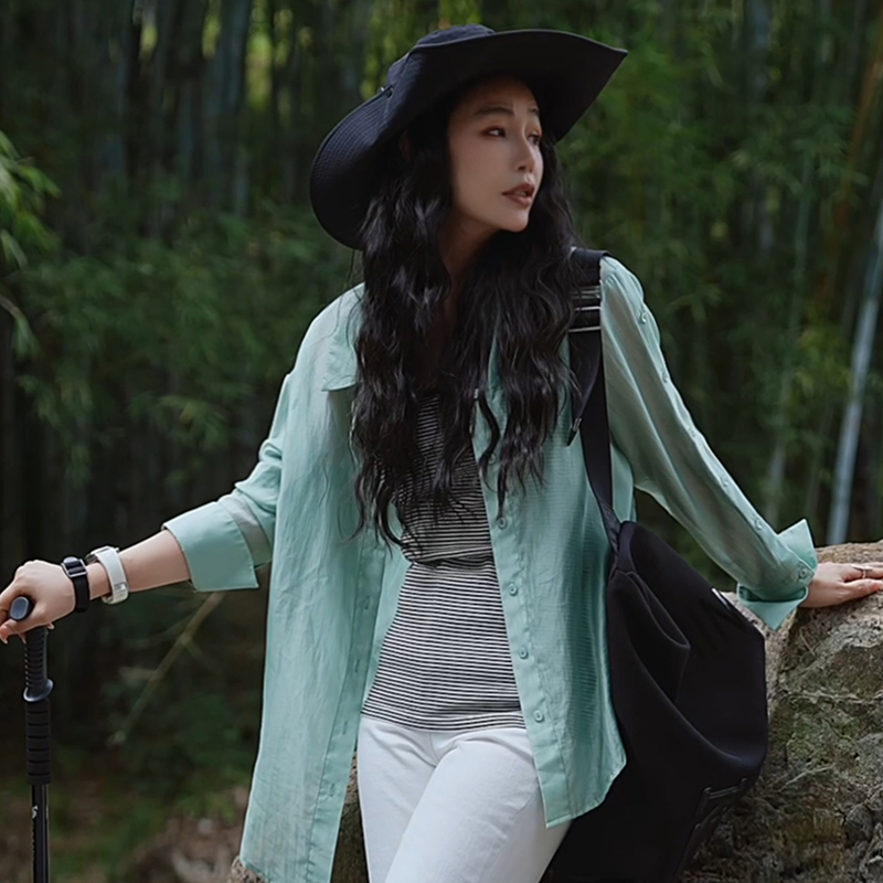 舒适宽松百搭防晒衬衫女