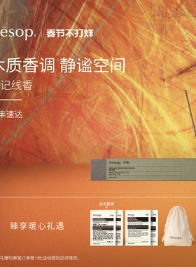 【新年礼物】Aesop伊索 紫记线香 室内香氛家居熏香生日礼物男女
