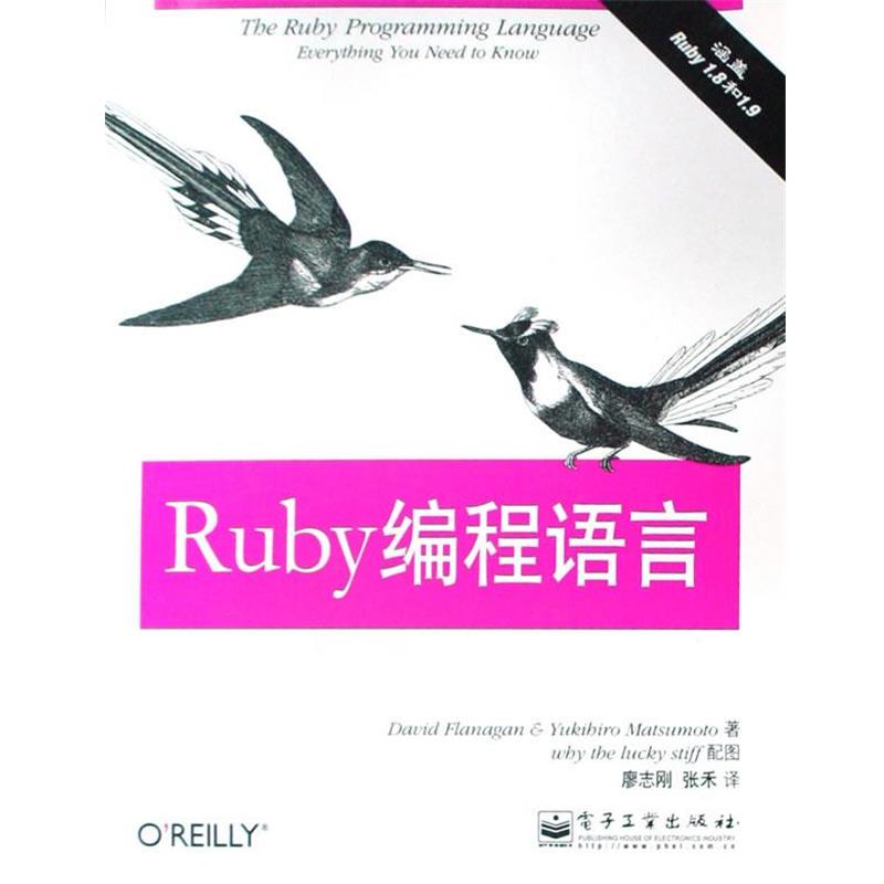 【正版书籍】 Ruby编程语言 (美)弗拉纳根,松本行弘 著,廖志刚,张禾 译 电子工业出版社