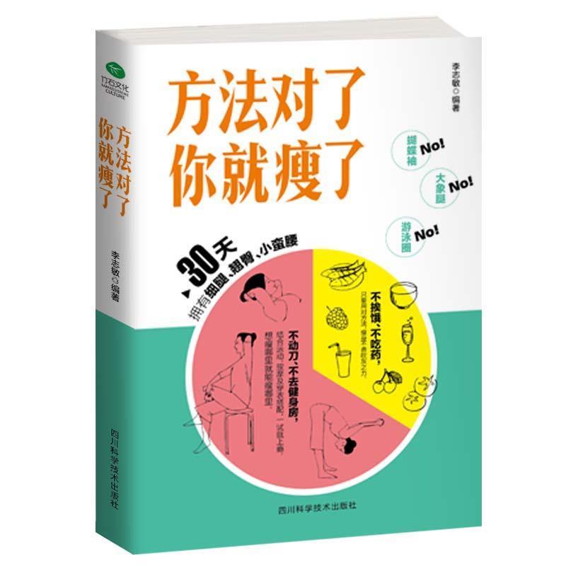 【正版书籍】 方法对了你就瘦了 李志敏 著 四川科技出版社