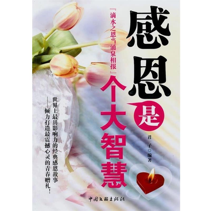 【正版书籍】 感恩是个大智慧:滴水之恩当涌泉相报 君子 著 中国文联出版社