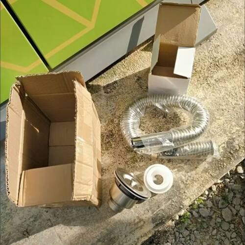 不锈钢下水管不锈钢防臭下水管防烫下水管下水器加长排水管洗菜盆